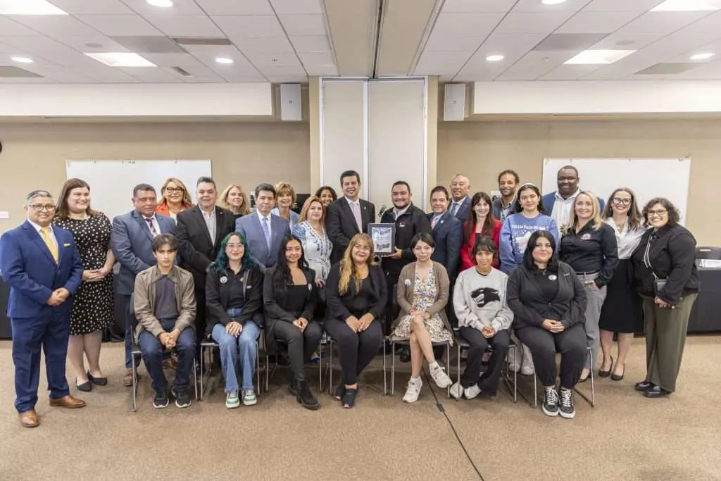 Picture of Community Colleges after signing MOU for AB91