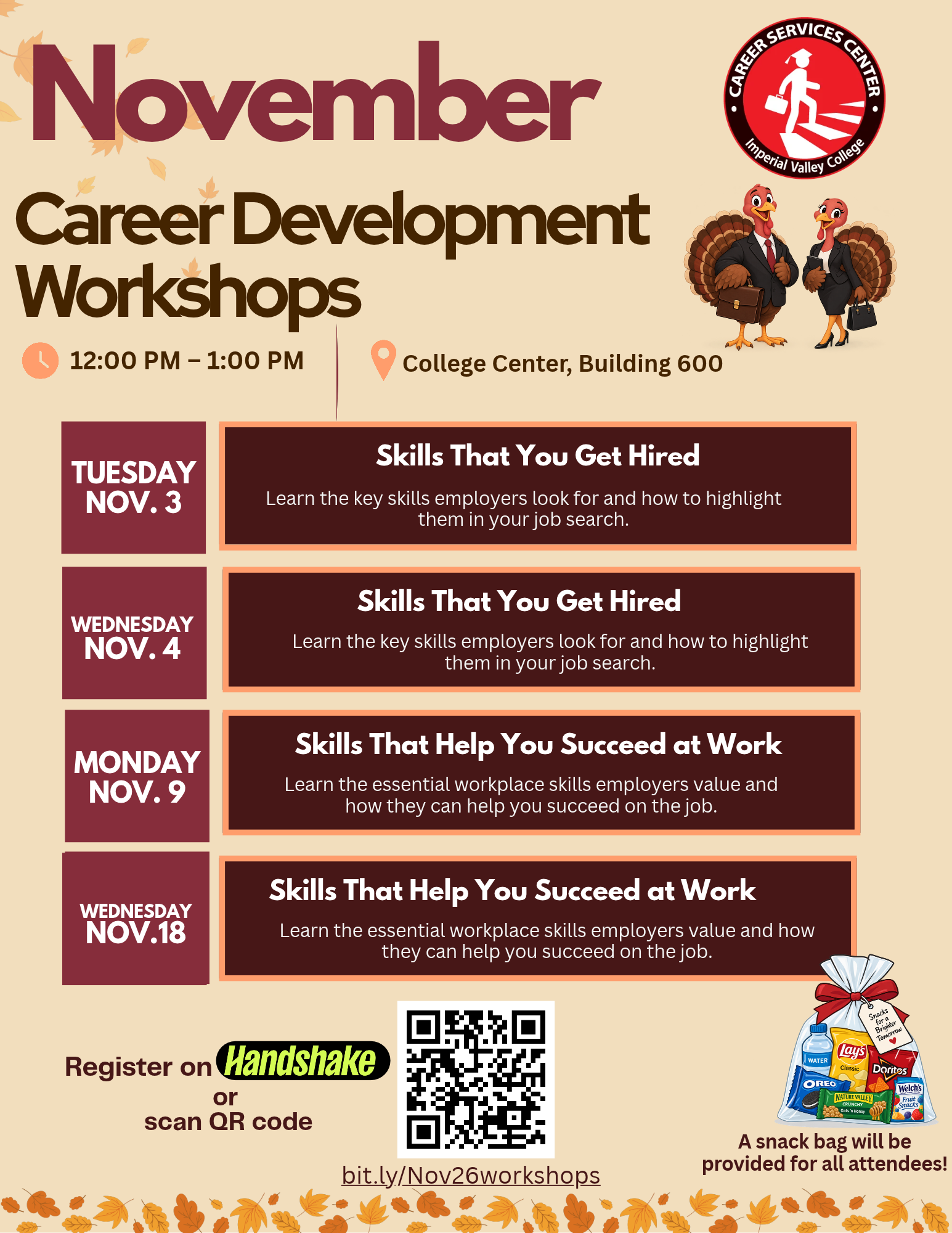 nov workshops
