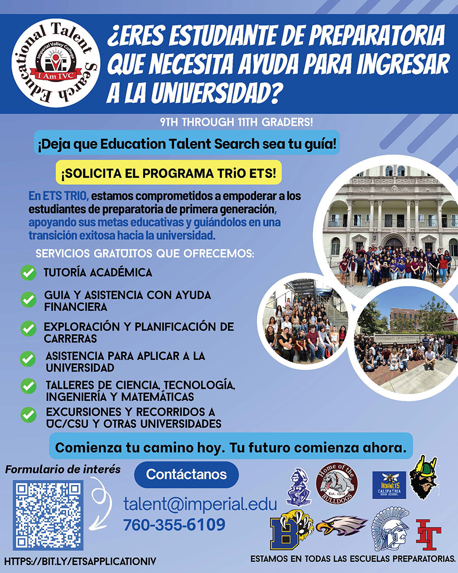 ETS Flyer Spanish