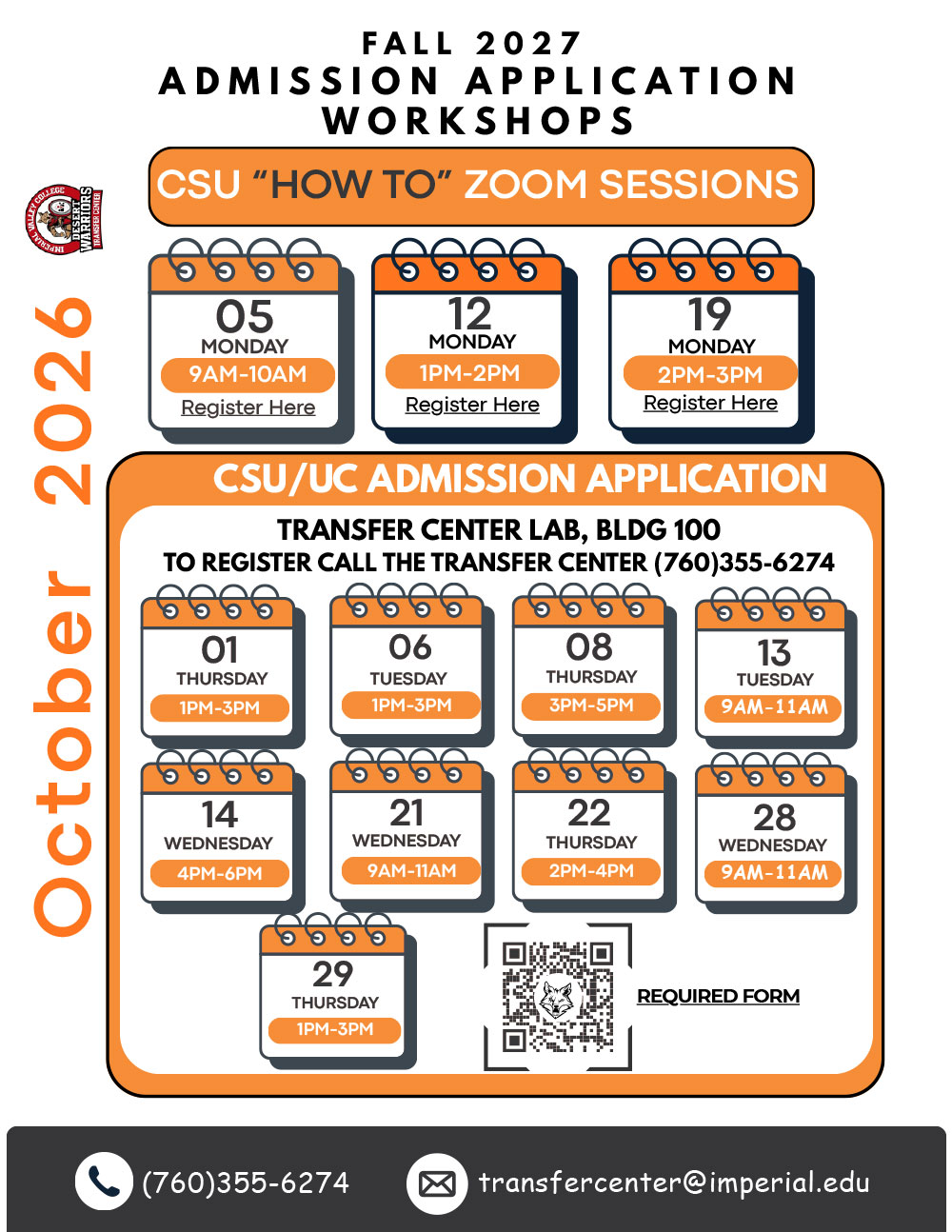October Admin App Workshop Flyer